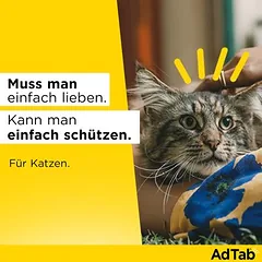 AdTab kramtomosios tabletės katėms, 2-8 kg, 3 kramtomosios tabletės — 2 nuotrauka