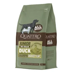 Quattro Grain Free sausas pašaras su antiena jauniems šunims