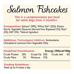 Lily's Kitchen Fishcakes su lašiša, skanėstai šunims, < 79 g — 4 nuotrauka