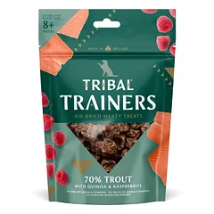 Tribal Trainers skanėstai dresūrai šunims su upėtakiu ir avietėmis, Trout & Raspberry, 80 g