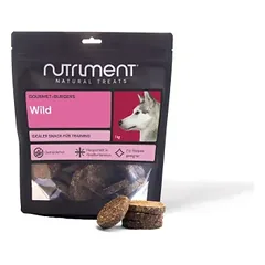 Nutriment Gourmet Burgers su žvėriena, skanėstai šunims