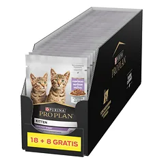 PRO PLAN Nutrisavour kačiukų ėdalas su kalakutiena padaže 26x85g