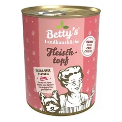 Betty's Landhausküche -Hund- Fleischtopf (All Meat), drėgnas maistas šunims, Mėsos troškinys (All Meat) 6 x 400 g — 3 nuotrauka