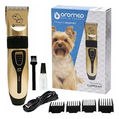 Oromed ORO-PET CLIPPER USB belaidė gyvūnų kirpimo mašinėlė su priedais — 4 nuotrauka