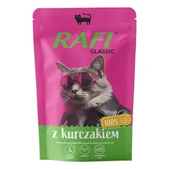 Rafi Cat Classic drėgnas maistas katėms 10 x 100 g — 1 nuotrauka