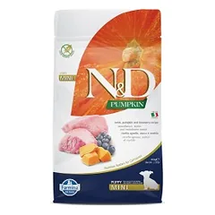 FARMINA N&D PUMPKIN - DOG Dry Lamb&Blueberry PUPPY MINI 800 gr