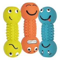 Trixie Smiley Dumbbell lateksinis žaislas šunims su šypsenėle, 19 cm, 1 vnt.