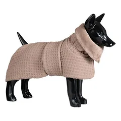PAIKKA Hunde Bademantel "Drying Coat Spa" taupe