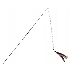 BIRD ilga XXL meškerė katėms – žaislas su tikromis plunksnomis, 190 cm — 2 nuotrauka