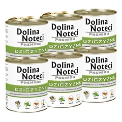 Konservai šunims su žvėriena Dolina Noteci Premium, 6 x 800 g
