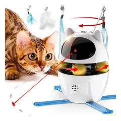 Automatinis lazerinis žaislas katėms su 3 režimais interaktyvus Smart Cat žaislas