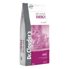 Dr.Clauder’s BASIC NATURE ENERGY, visavertis sausas pašaras sportiniams ir darbiniams šunims 20kg