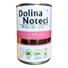 Dolina Noteci Premium konservai šunims su veršiena ir žaliaisiais žirneliais 400 g