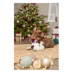 TRIXIE Xmas Kalėdų senelis, pliušas, 20 cm, su garsu (pak.3), 1 vnt. — 3 nuotrauka