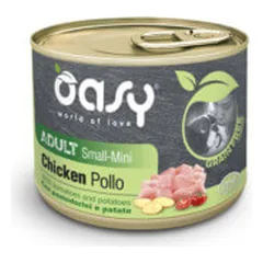 Oasy Grain Free Adult Small & Mini Chicken konservai su vištiena šunims - Pet24