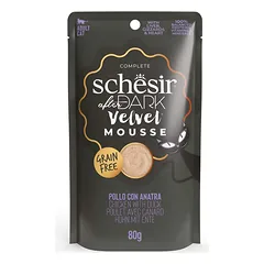 Schesir After Dark Velvet putėsiai katėms su vištiena ir antiena, 80g