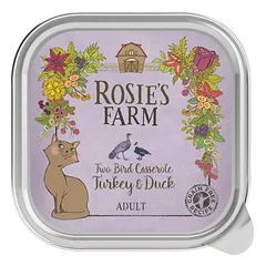 Rosie's Farm Adult drėgnas maistas katėms, ekonominė pakuotė 32 x 100 g, Pute & Ente — 2 nuotrauka