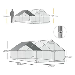 Vištidė 3 x 6 x 2 m — 4 nuotrauka