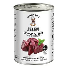 KUCHNIA SZEFA Monoproteina Elnias 400g šlapias maistas šunims