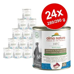 Almo Nature HFC drėgnas maistas šunims, ekonominė pakuotė 24 x 280 g / 290 g
