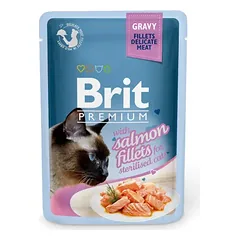 Brit Premium Cat Delicate konservai sterilizuotoms katėms su lašiša 24x85g
