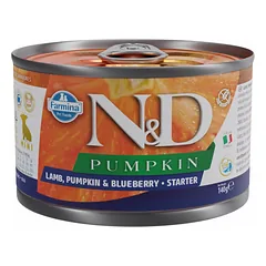 FARMINA N&D PUMPKIN - DOG Wet Lamb Pumpkin&Blueberry STARTER MINI 140 g (pak.6)