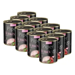 DOLINA NOTECI Piper šunims su kalakutiena ir brokoliais 12x800g