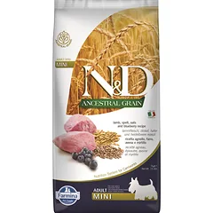 N&D Low Grain Lamb & Blueberry Adult Mini Dog 7 kg