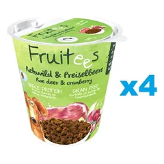 BOSCH Fruitees Snack šernienos ir spanguolių dresiruokliai šunims 4 x 200 g