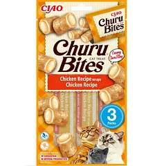 INABA Churu Bites Chicken wraps 3x10g vištienos vyniotiniai katėms