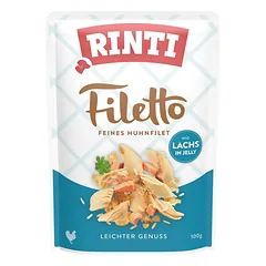 RINTI Filetto in Jelly Chicken&Salmon paketėlis su vištiena ir lašiša želė 100 g
