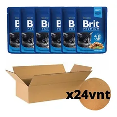 Brit Premium Chicken Chunks Kitten konservai kačiukams, 100g — 2 nuotrauka