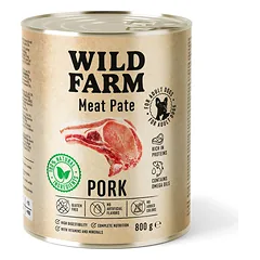 WILD FARM Pate Pork 800g ėdalas šunims be glitimo