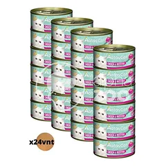 Aatas Cat Creamy Chicken & White fish konservai katėms su vištiena ir sykais, rinkinys 24 vnt.