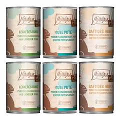 MjAMjAM grynas mėsos skonis, bandomasis rinkinys 6 x 400 g, drėgnas maistas katėms, 400 - 499 g — 2 nuotrauka