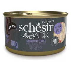 Schesir After Dark paštetas katėms su vištiena ir antiena, 80g