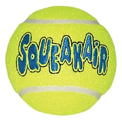 KONG Airdog Squeaker Tennis Ball M teniso kamuoliukas šunims su cypiančiu garsu, neabrazyvinis, 1 vnt. photo