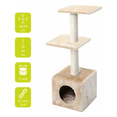 Scratching tree PALAZZO 30x30x90cm Creme — 1 nuotrauka