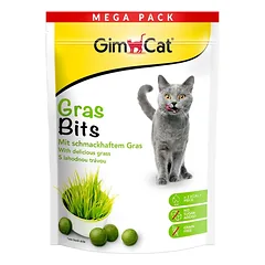 GimCat Adult Gras Bits skanėstai katėms, su natūralia žole