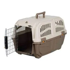 Trixie Skudo 4 transportavimo boksas, S-M 48x51x68 cm, ruda-smėlio