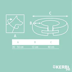 Kerbl Pet pripučiama apykaklė šunims, 36 - 50 cm Kaklo apimtis — 3 nuotrauka