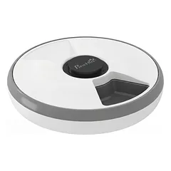Automatinis maisto dozatorius baltas ir pilkas