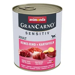 ANIMONDA Grancarno Sensitive konservai su jautiena ir bulvėmis 800 g