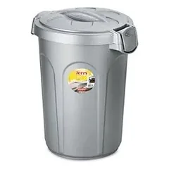 StefanPlast JERRY maisto konteineris sausam maistui, sidabro spalvos, 23 l