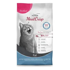 Platinum MeatCrisp Adult Sterilised Fish visavertis sausas pašaras sterilizuotoms katėms su žuvimi