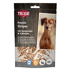 Trixie Premio Fish and Rabbit Stripes 100 g parduotuvėje vetprekes.lt