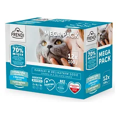 Frendi paketėliai katėms (baltoji žuvis/orchidas/ upėtakis) 12x100g