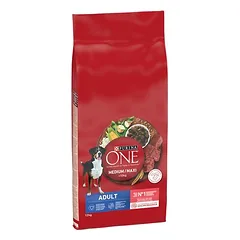 PURINA ONE Medium/Maxi Adult su jautiena ir ryžiais, sausas maistas šunims, 5 - 9,9 kg — 4 nuotrauka