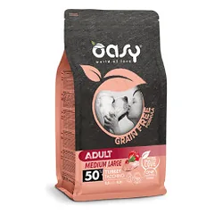 Oasy Grain Free Adult Turkey begrūdis sausas maistas su kalakutiena šunims