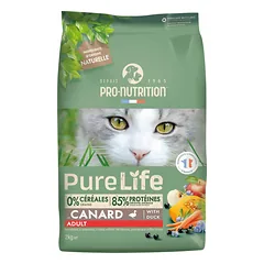 PRO-NUTRITION Pure Life Adult cat duck sausas maistas suaugusioms katėms su antiena 2-8 kg – 8 kg